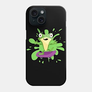 Skating frog Phone Case