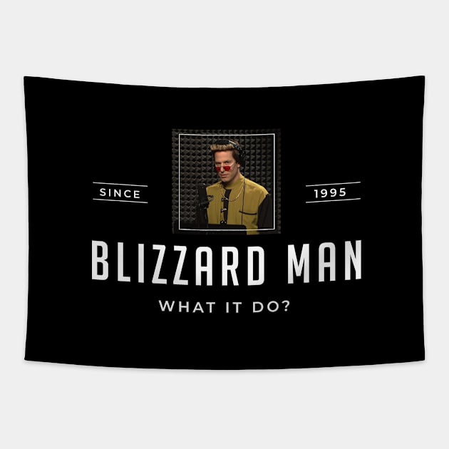 Blizzard Man Tapestry by BodinStreet