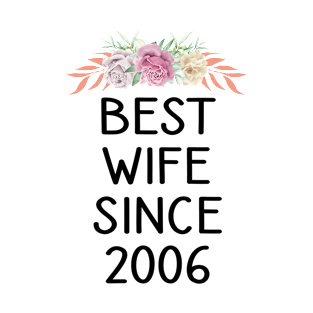 Best Wife Since 2006 Funny Wedding Anniversary Gifts From T-Shirt