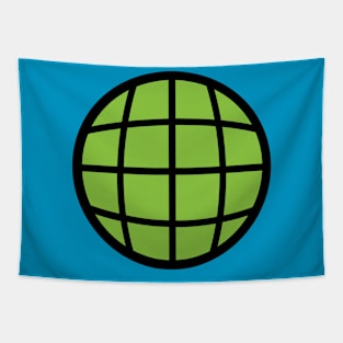 Planeteer Green Globe Tapestry