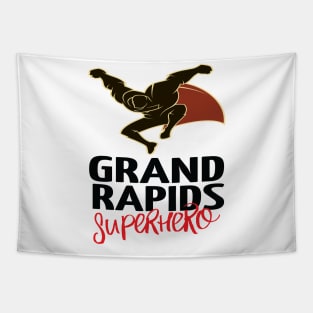 Grand Rapids Superhero Michigan Raised Me Tapestry