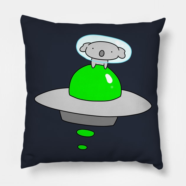 UFO Koala Pillow by saradaboru