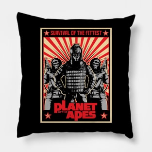 Planet of the Apes propaganda poster - 3.0 Pillow