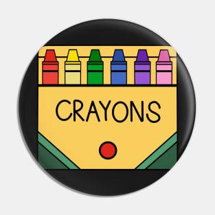 Crayons Drawing Pin