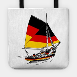 Vintage Germany Sailor Ship Sailing with Germany Team (German Unity Day) Tote