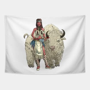 White Buffalo Woman Tapestry