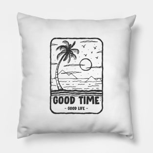 Surf Clothes | Good time Good life Summer Pillow