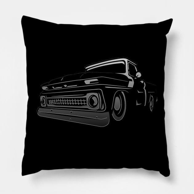 chevy c10 pickup Pillow by sopiansentor8