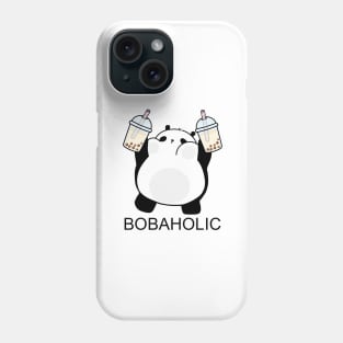 Chubby Little Bobaholic Panda Loves Boba! Phone Case