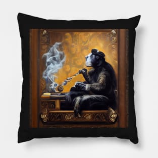 top chimp 3 Pillow