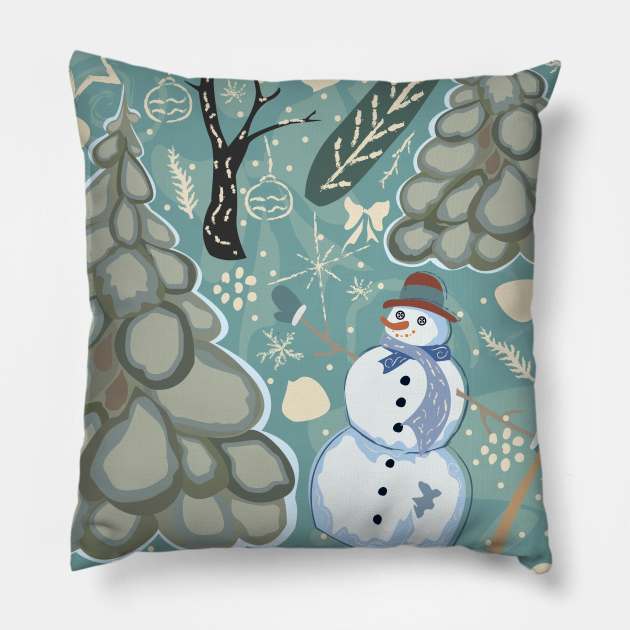 Snowman Pillow by Creative Meadows