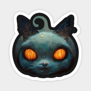 Halloween Cat #1 Holiday Gift design created by AI Magnet