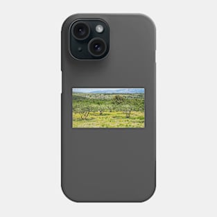 Olive Trees and Wild Flowers on Brac, Croatia Phone Case