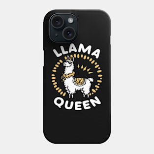 Llama Drama Queen Funny Llama posing shirt Phone Case