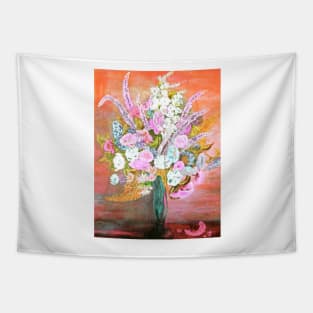 Spring Bouquet Water Color Tapestry