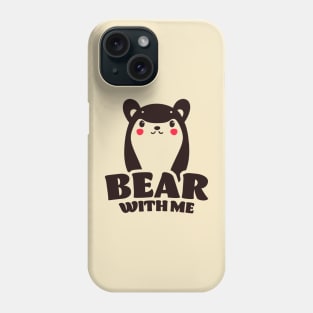 Bear With Me || Minimalist Panda Bear Phone Case