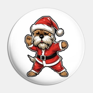 Cartoon Christmas Shih Tzu Dog Dancing Pin