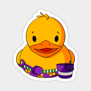 Beach Rubber Duck Magnet