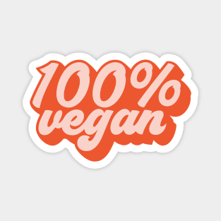 100% Vegan Magnet