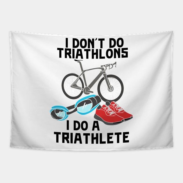 Triathlon Triathlete Tapestry by Shiva121