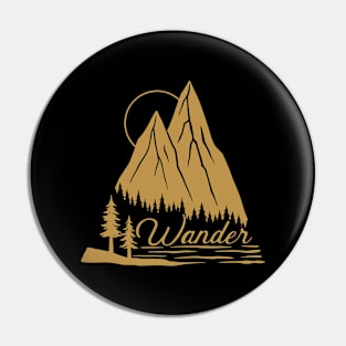 Wander - Golden Version Pin