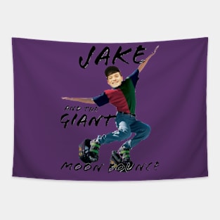 "Jake and the Giant Moon Bounce" by @mcdougal Tapestry