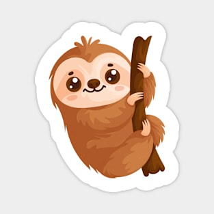 Cute sloth on a branch Magnet