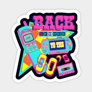 Back to the  90’s | Back To Back - Retro 90's Magnet