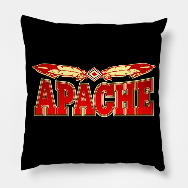 Apache Tribe Pillow by MagicEyeOnly