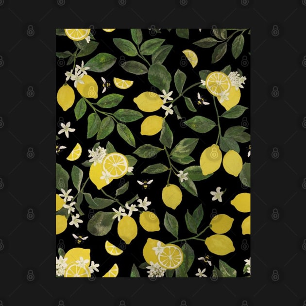 Lemon Demon Flowers Pattern by Alexander S.