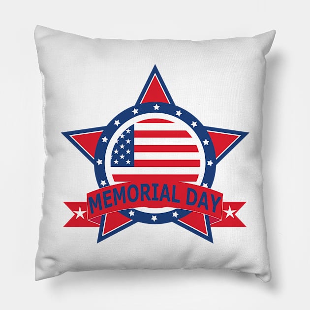 memorial day Pillow by shimodesign