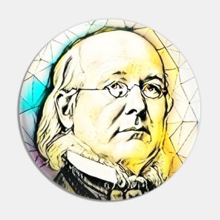 Horace Greeley Portrait | Horace Greeley Artwork 3 Pin