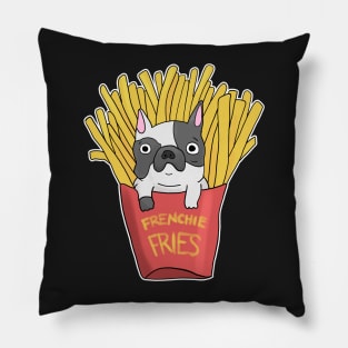 Frenchie Fries Funny French Bulldog Gift Pillow