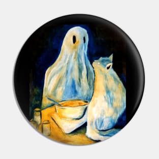 Soup Ghost Vibes Pin