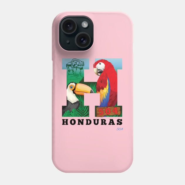 Honduras 504 H Guacamaya 001-04 Phone Case by CA~5