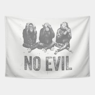 3 Wise Monkeys Hear No Evil, See No Evil, Speak No Evil Tapestry