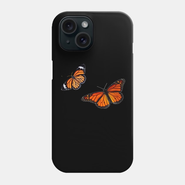 In Flight- Butterflies Phone Case by Ragged Eden