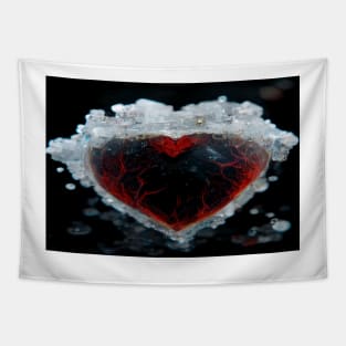 Broken Frozen Heart Art   /  Broken Hearts Unwind Designs Tapestry