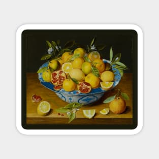 Still Life with Lemons, Oranges and a Pomegranate by Jacob van Hulsdonck Magnet