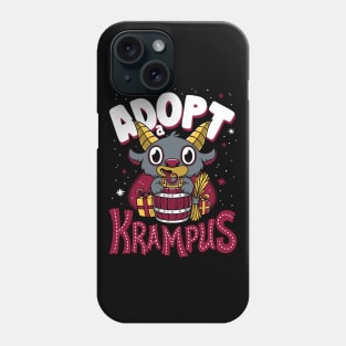 Adopt a Krampus - Creepy Cute Cartoon - Kawaii Holidays Phone Case