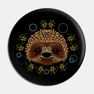 Sloth Face Pin