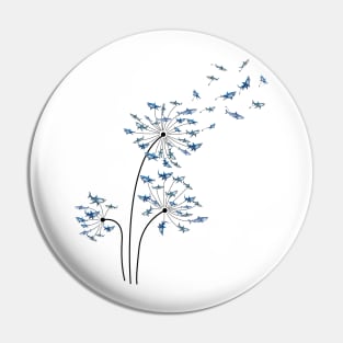 Shark Dandelion Shark Pin