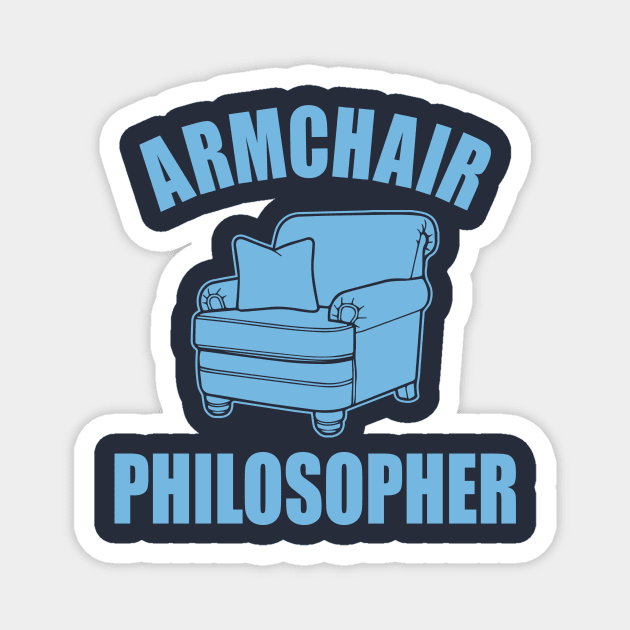 Armchair Philosopher Magnet by Cosmo Gazoo