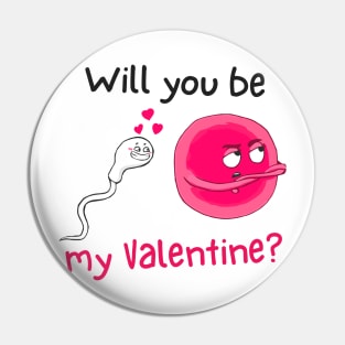 Cute Sperm and Egg Ovum Cute Couple. Will you be my Valentine? Pin