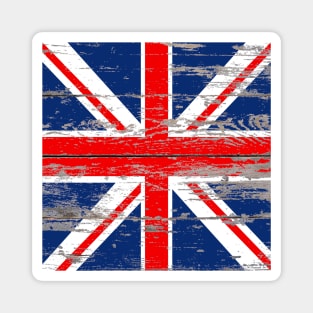 Rustic Barnwood United Kingdom Great Britain Union Jack flag Magnet