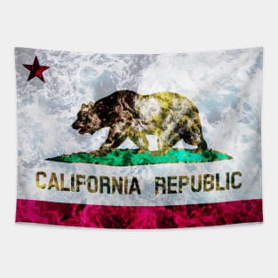 Flag of California – Ocean Waves Tapestry