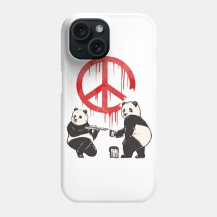 Pandalism Peace Sign Phone Case