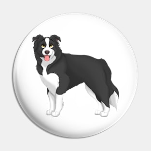 Border Collie Dog Pin