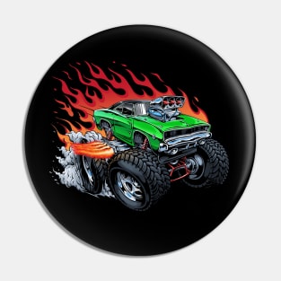 The Beast On Fire Pin