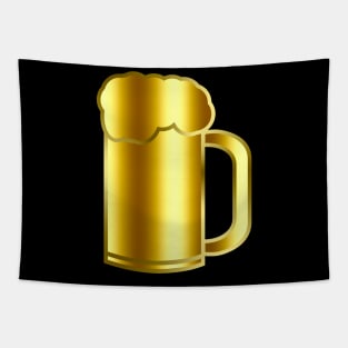 Beer Mug | Golden Gradient Stroke & Fill Tapestry